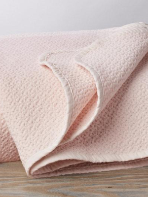 Honeycomb Baby Blanket - Camellia