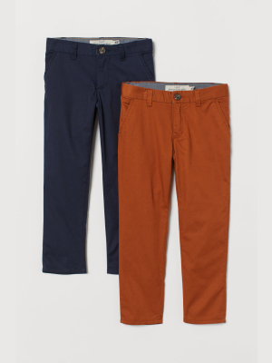 2-pack Slim Fit Chinos