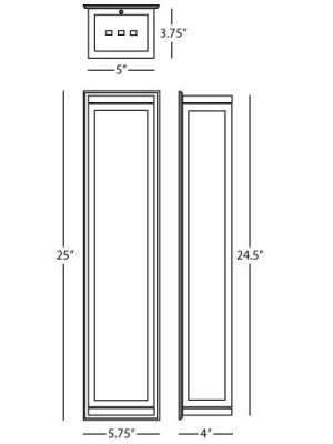 Bradley Medium Wall Sconce In Various Finishes