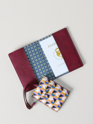 Voyage Passport Holder And Luggage Tag