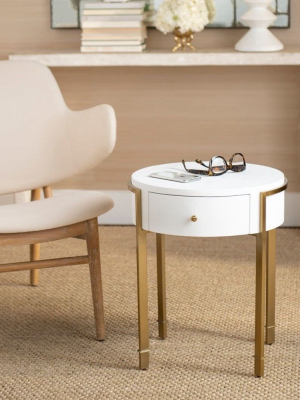 Bodrum Side Table White