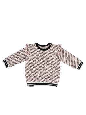 Givenchy Kids Logo Print Ruffled Sweatshirt