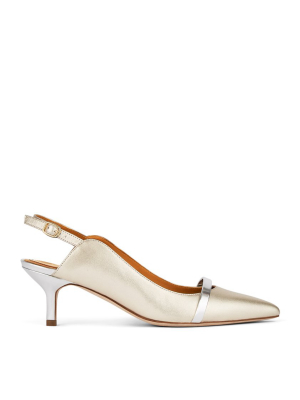 Marion 45mm -metallic Leather Slingback