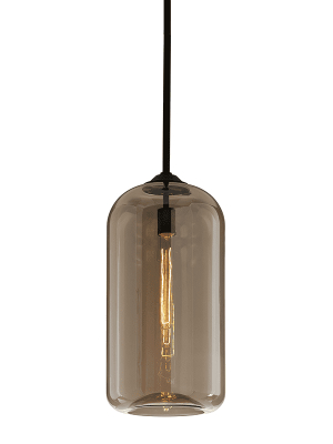 District 1lt Pendant Large Satin Black