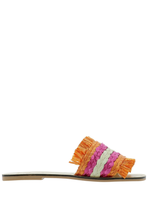 Manebí Striped Woven Open-toe Sandals