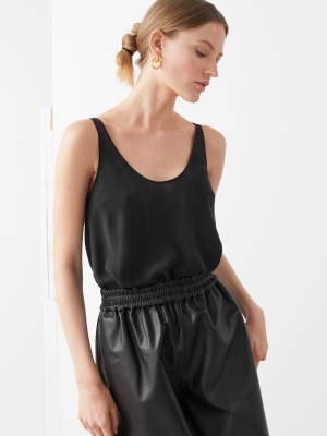 Relaxed Silk Crepe Top