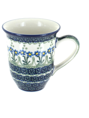 Blue Rose Polish Pottery Blue Posy Large Coffee Mug