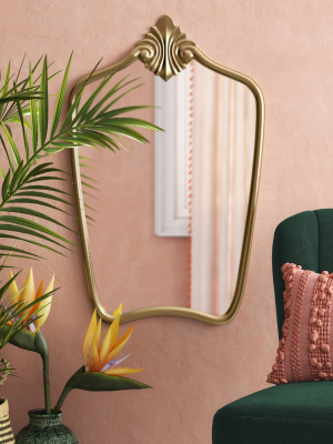 Gilded Decorative Wall Mirror Brass - Opalhouse™