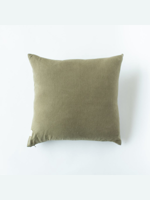 Olive Linen Pillow