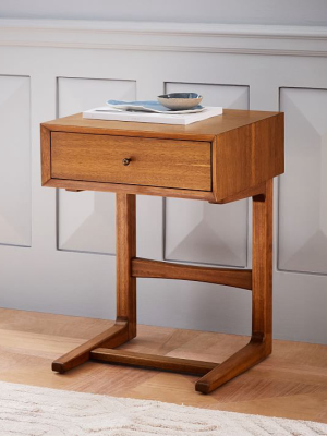 Mid-century C-shaped Nightstand