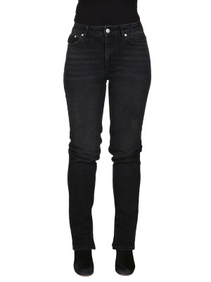 Ganni Mid-waist Straight Jeans