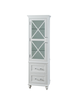 Linen Cabinet White - Elegant Home Fashions