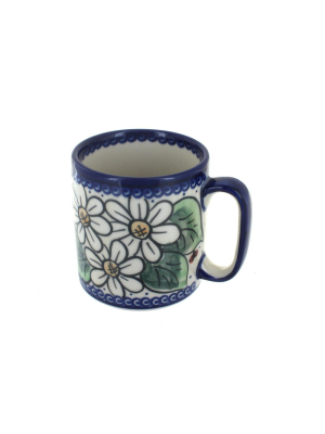 Blue Rose Polish Pottery Ladybug Coffee Mug