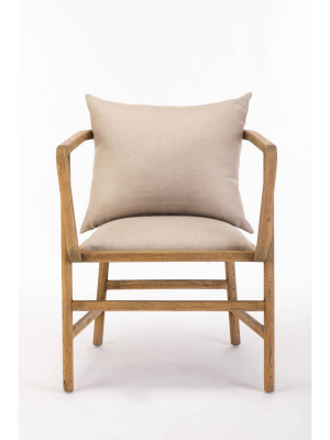 Burham Home Designs Alexandra Armchair Natural Linen - Boraam