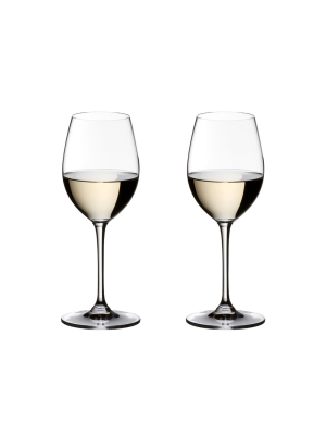 Riedel 6416/33 Vinum Crystal Dishwasher Safe Sauvignon Blanc/small Dessert White Wine Glass (2 Pack)