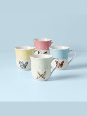 Butterfly Meadow 4-piece Mug Set