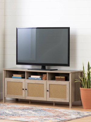 60" Balka Tv Stand Rustic Oak - South Shore