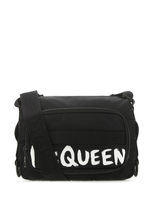 Alexander Mcqueen Logo Zipped Shoulder Bag