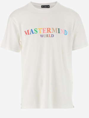 Mastermind World Rainbow Logo Print Crewneck T-shirt