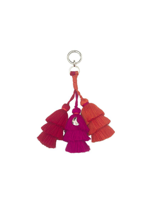 Pais Textil Orange, Pink And Red Bag Tassel