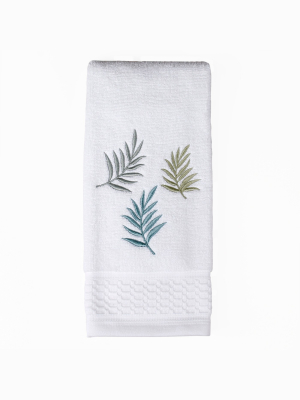 Maui Embroidered Hand Towel White - Saturday Knight Ltd.