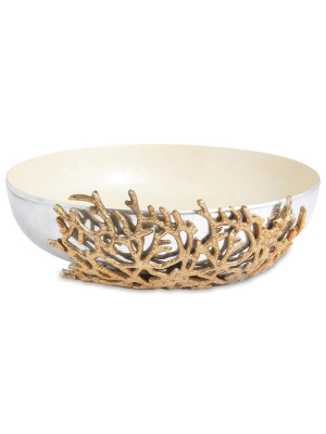 Julia Knight Coral 15" Bowl In Snow