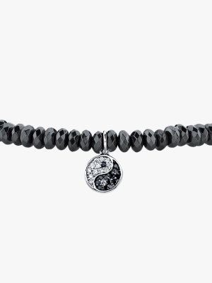 Men's Yin Yang Beaded Bracelet