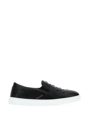 Jimmy Choo Grove Star Embossed Slip-on Sneakers