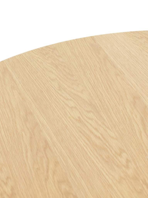 Allegra Dining Table, Honey Oak