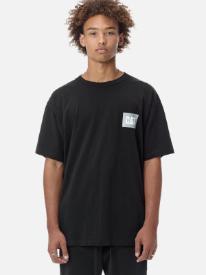 Je X Cat Reflect University Tee / Black