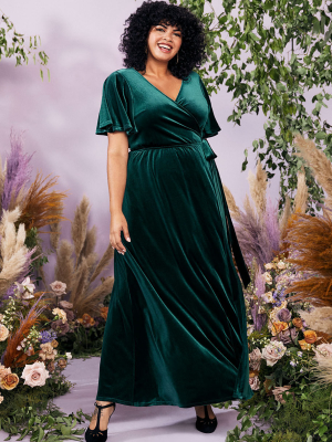 Timeless Embrace Velvet Maxi Dress