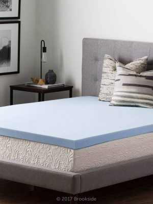 2.5" Gel Infused Memory Foam Mattress Topper - Brookside