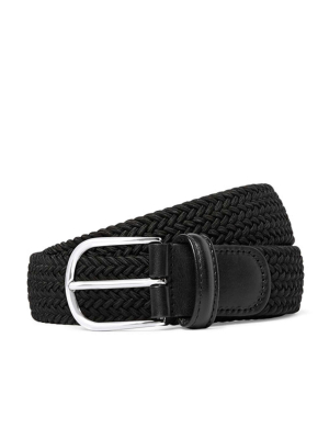 Anderson's Solid Woven Elastic Belt In Black