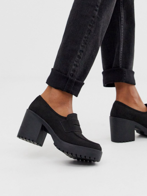 Asos Design Stockton Chunky Loafers In Black