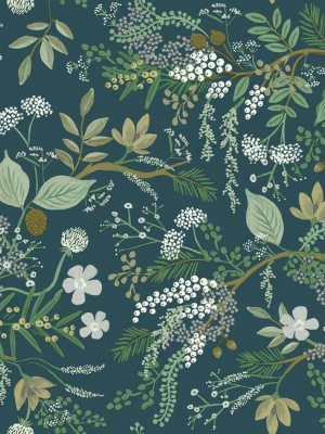 Juniper Forest Wallpaper In Pine From The Rifle Paper Co. Collection By York Wallcoverings