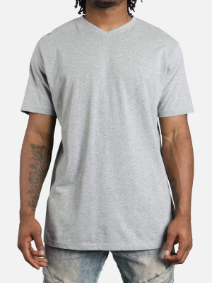 Luxe T Fitted V-neck Tee