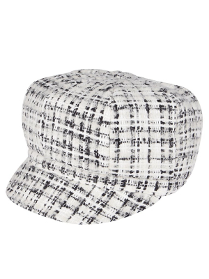 Dolce & Gabbana Tweed Baker Boy Hat