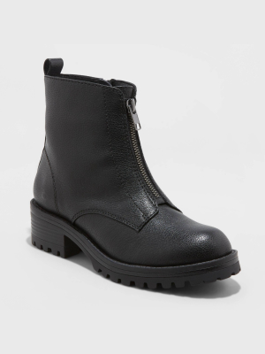 Women's Courtney Front Zip Combat Boots - Universal Thread™