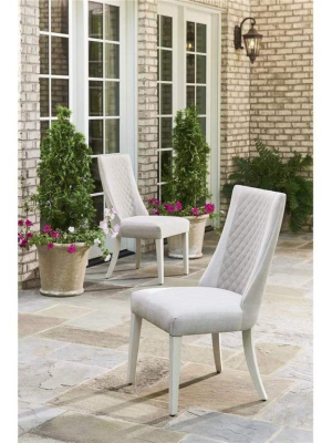 Alchemy Living Crispe Side Chair - Set Of Two - Ivory