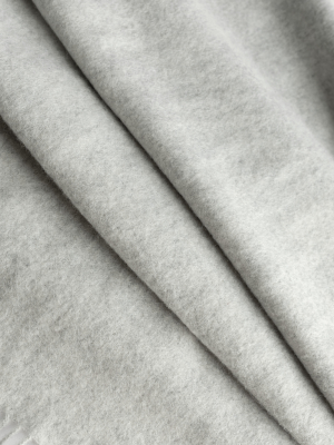 Wool Fringed Blanket Scarf