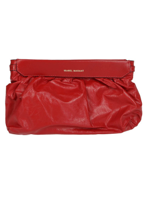 Isabel Marant Luz Ruch-detailed Clutch Bag