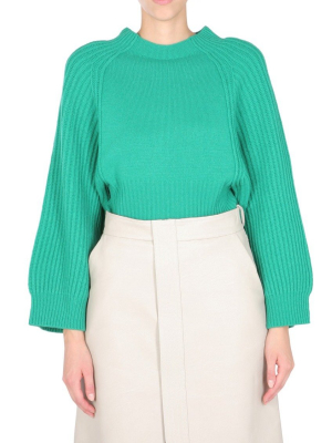 Stella Mccartney Ribbed Balloon Sleeve Jumper