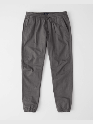 Nylon-blend Utility Joggers