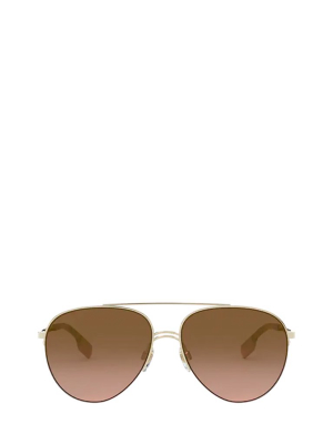 Burberry Eyewear Aviator Frame Sunglasses