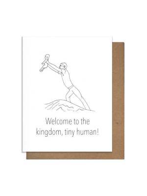 Welcome To The Kingdom Baby Card -  Pa4