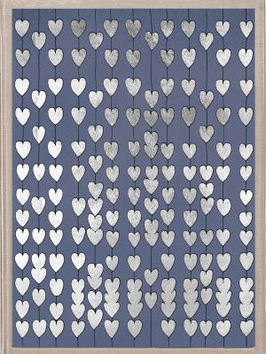 Cartier Heart Strings Navy Framed Artwork