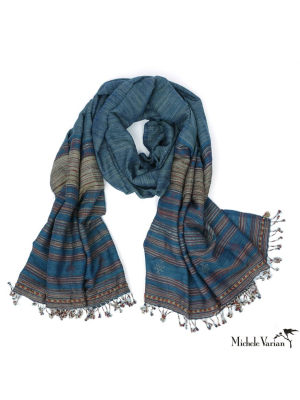 Hand Woven Textile Scarf Or Throw 09