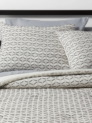 Cream Clipped Geometric Comforter Set - Project 62™ + Nate Berkus™