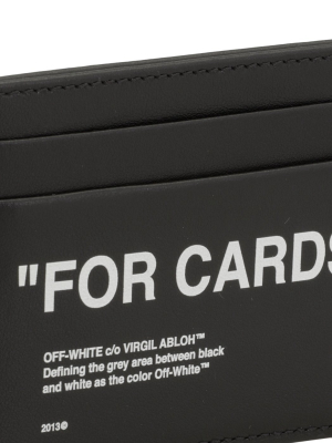 Off-white Quote Print Cardholder