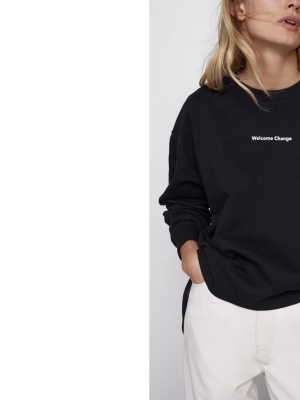 Combination Sweatshirt With Text